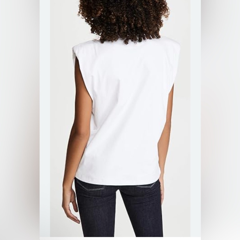 Blank NYC Crisp White Sleeveless Tee - Picture 3 of 5
